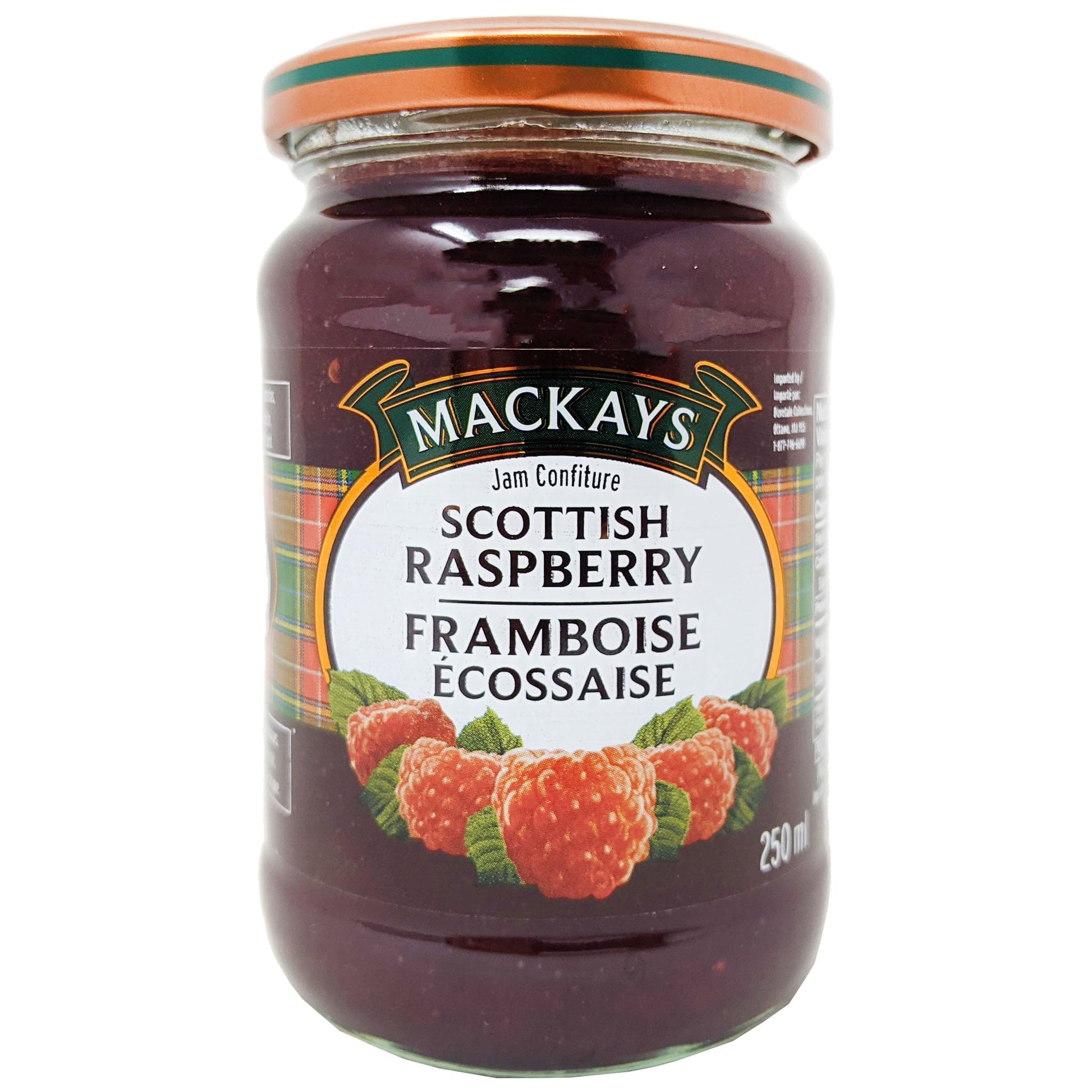 Mackays Scottish Raspberry Jam 250ml - Blighty's British Store
