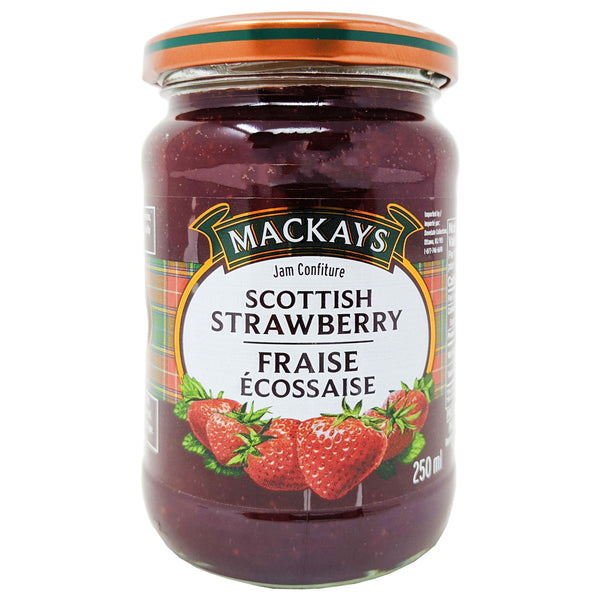 Mackays Scottish Strawberry Jam 250ml - Blighty's British Store