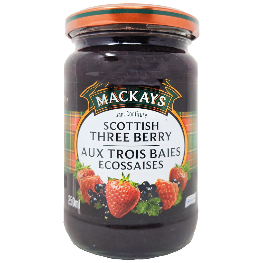 Mackays Scottish Three Berry Preserve 340g - Blighty's British Store