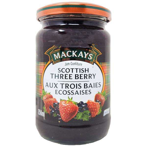 Mackays Scottish Three Berry Preserve 340g - Blighty's British Store