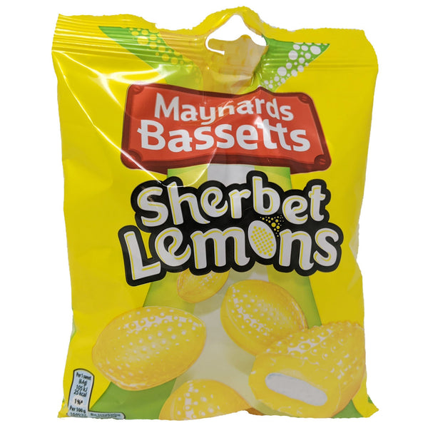 Maynards Bassetts Sherbet Lemons 192g - Blighty's British Store