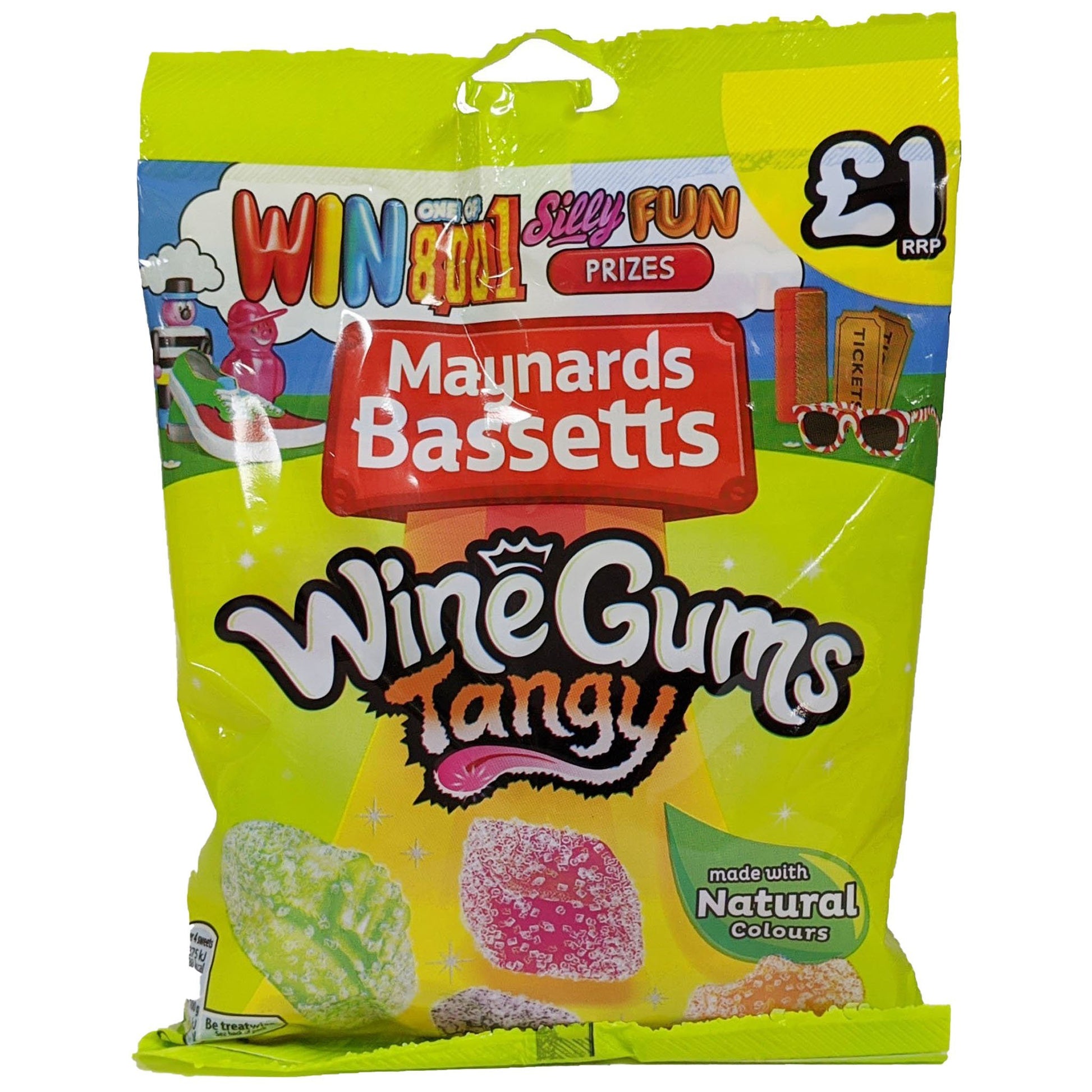 Maynards Bassetts Wine Gums Tangy 165g - Blighty's British Store