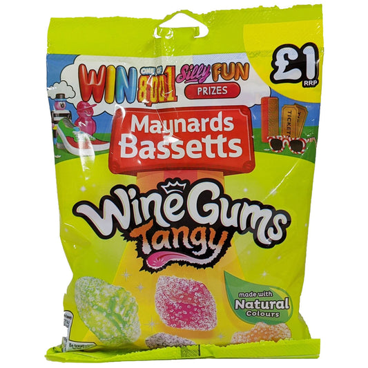 Maynards Bassetts Wine Gums Tangy 165g - Blighty's British Store