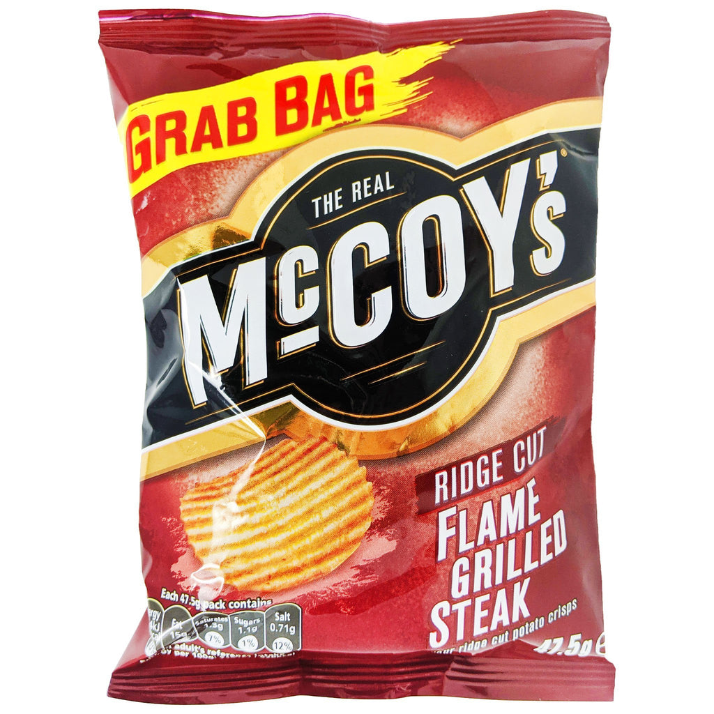 McCoy's Flame Grilled Steak Crisps 47.5g - Blighty's British Store