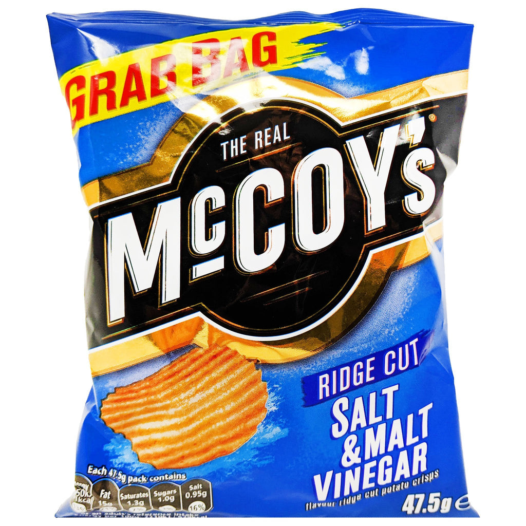 McCoy's Salt & Malt Vinegar Crisps 47.5g - Blighty's British Store