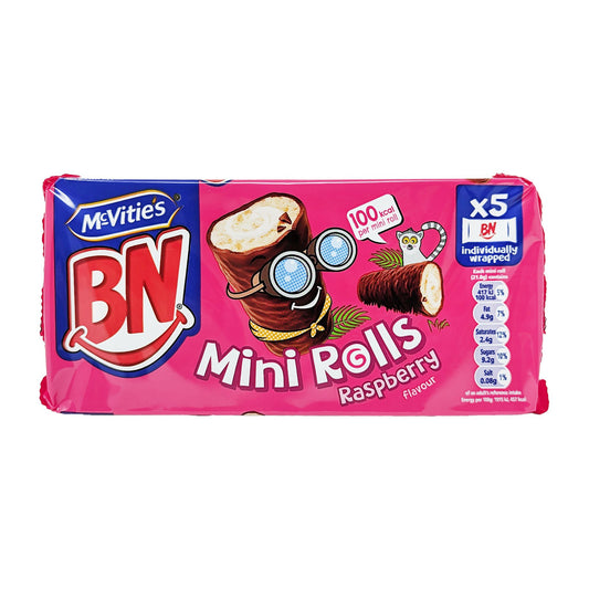 McVitie's BN Mini Rolls Raspberry 5 Pack (5 x 21.8g) - Blighty's British Store