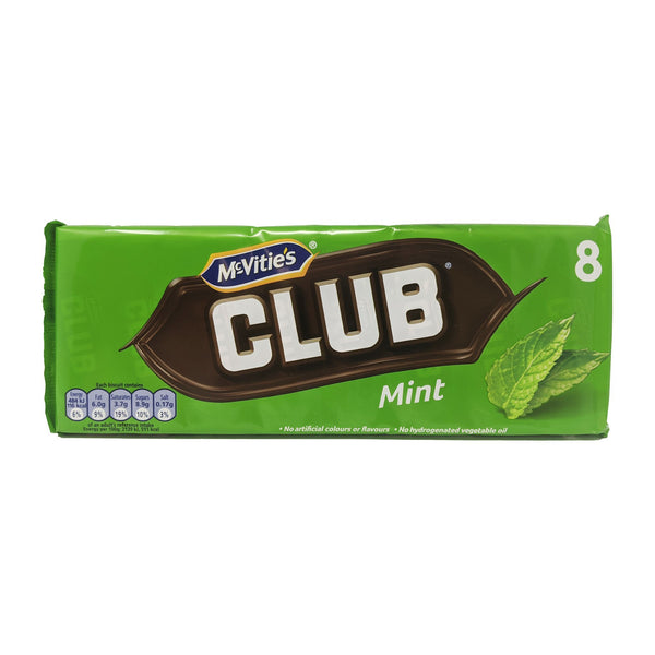 McVitie's Club Mint 8 Pack 176g - Blighty's British Store