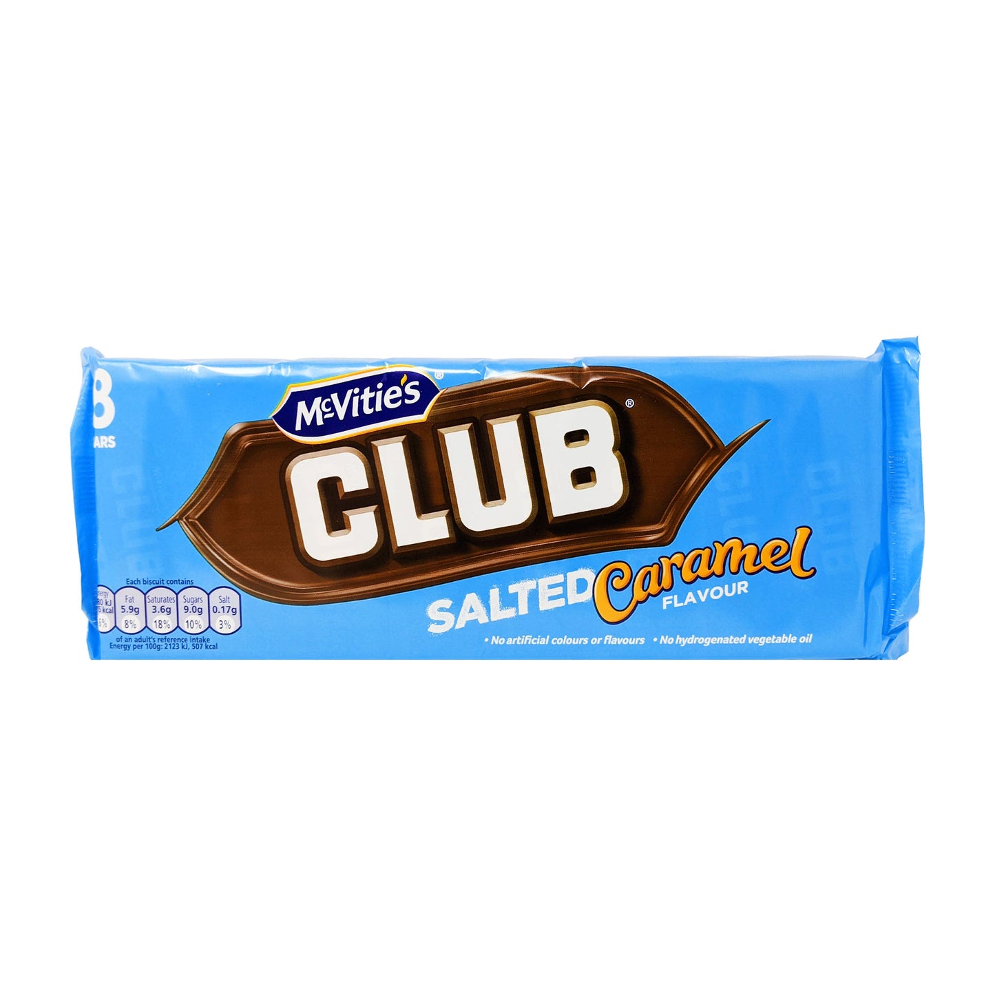 McVitie's Club Salted Caramel 8 Pack 176g - Blighty's British Store