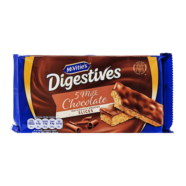McVitie's Digestives Milk Chocolate Slices 5 Pack - Blighty's British Store