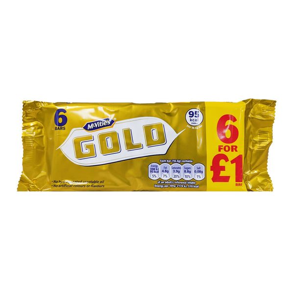 McVitie's Gold Bars 6 Pack - Blighty's British Store