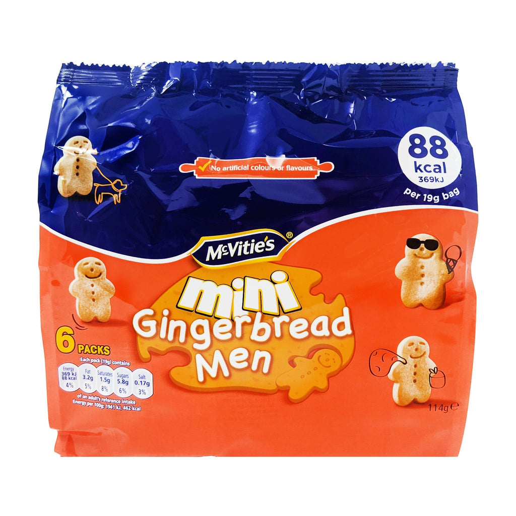 McVitie's Mini Gingerbread Men 6 Pack (6 x 19g) - Blighty's British Store