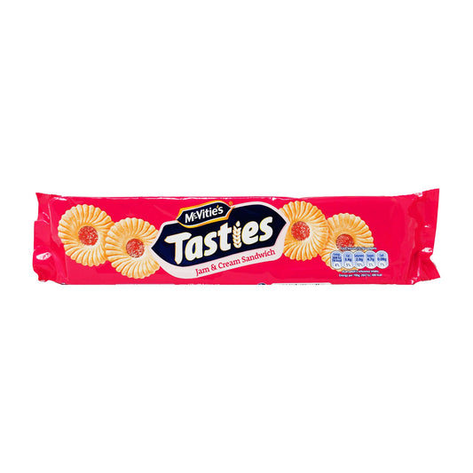 McVitie's Tasties Jam & Cream Sandwich 150g - Blighty's British Store