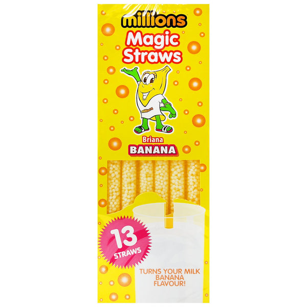 Millions Magic Straws Banana 78g - Blighty's British Store