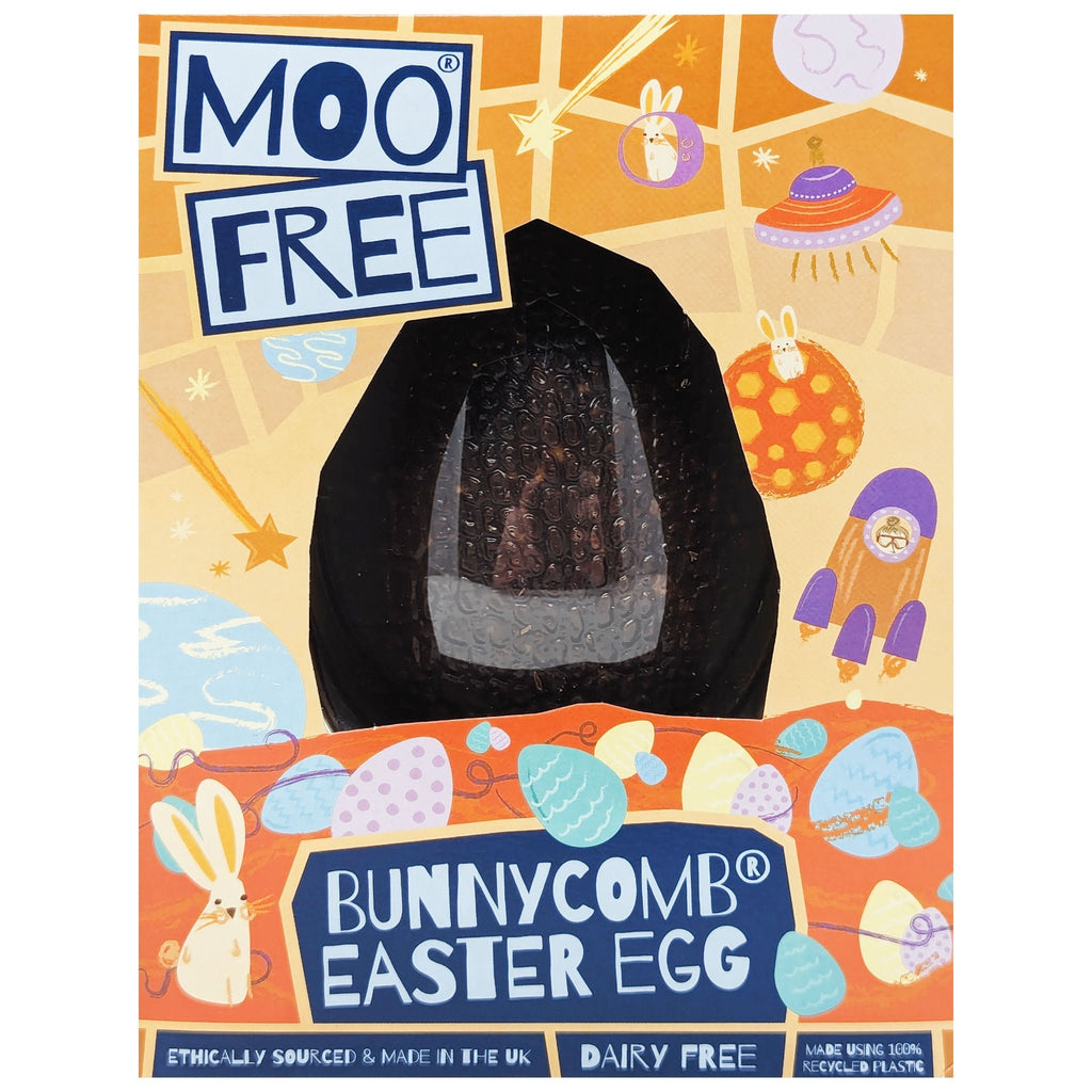 Moo Free Bunnycomb Easter Egg 95g - Blighty's British Store