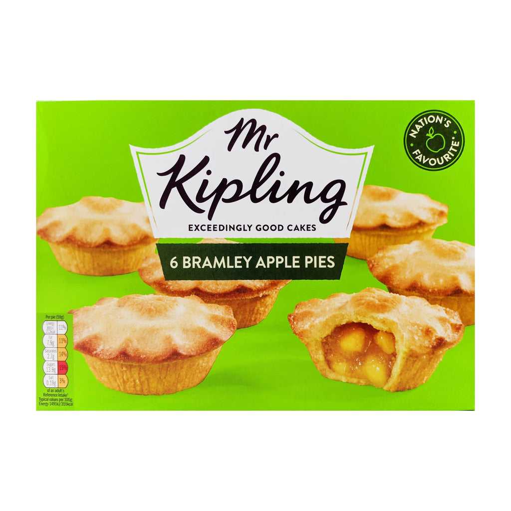 Mr Kipling 6 Bramley Apple Pies 350g - Blighty's British Store