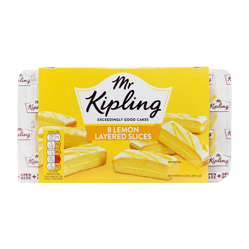 Mr Kipling Lemon Slices 8 Pack - Blighty's British Store