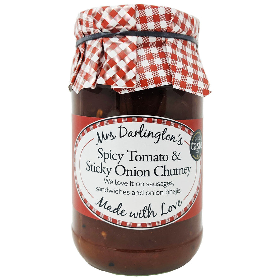 Calories In Mrs Darlington's Spicy Tomato & Sticky Onion Chutney 312g, Nutrition Information