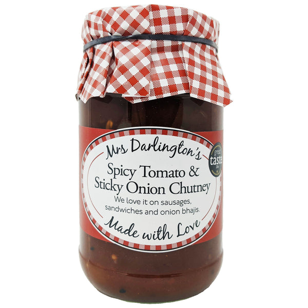 Mrs. Darlington's Sticky Tomato & Sticky Onion Chutney 312g - Blighty's British Store