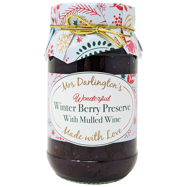 Mrs. Darlington's Winter Berry Preserve with Mulled Wine 340g - Blighty's British Store