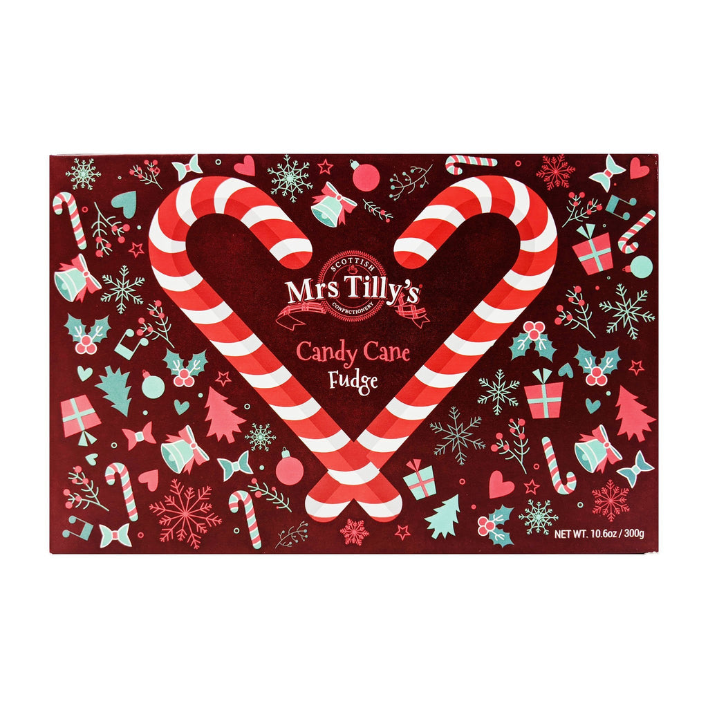 Mrs. Tilly's Candy Cane Fudge 300g - Blighty's British Store