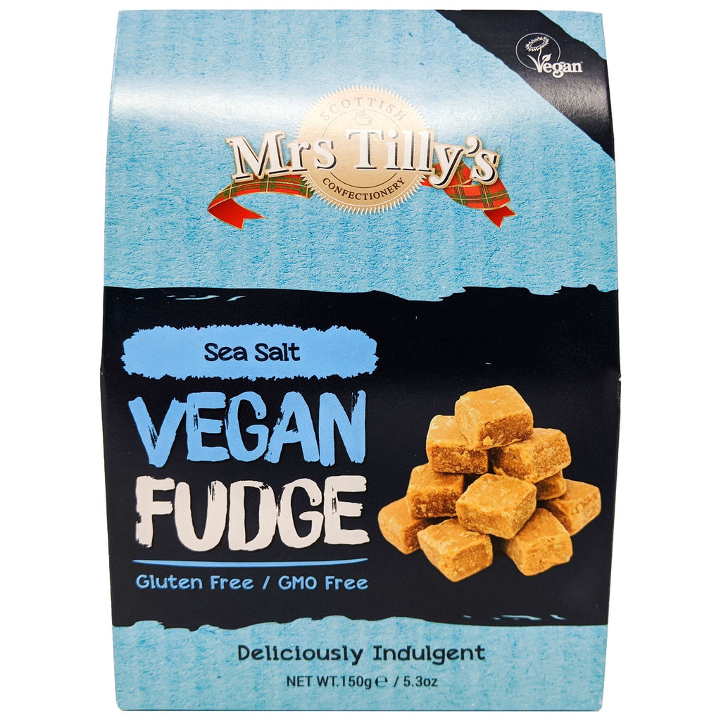 Mrs. Tilly's Vegan Sea Salt Fudge 150g - Blighty's British Store