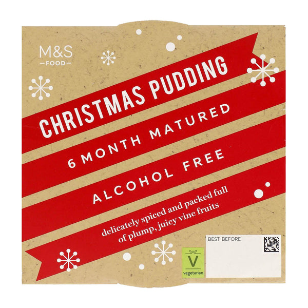 M&S Alcohol Free Christmas Pudding 400g - Blighty's British Store