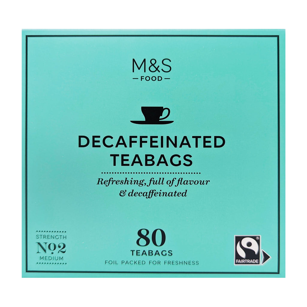 M&S Decaffeinated Teabags 80 Bags - Blighty's British Store