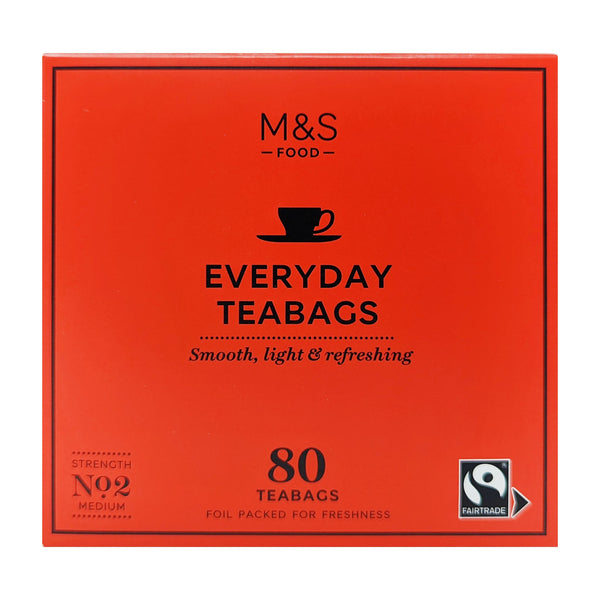 M&S Everyday Teabags 80 Bags - Blighty's British Store