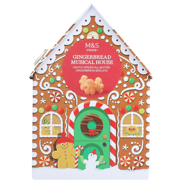 M&S Gingerbread Musical House Tin 115g - Blighty's British Store