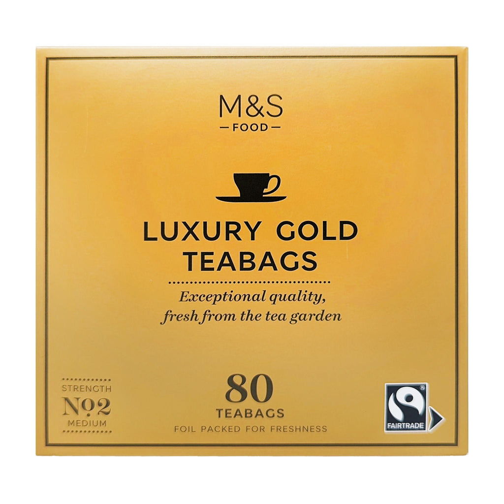 M&S Luxury Gold Teabags 80 Bags - Blighty's British Store