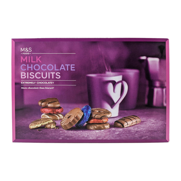 M&S Milk Chocolate Biscuits Selection 450g - Blighty's British Store