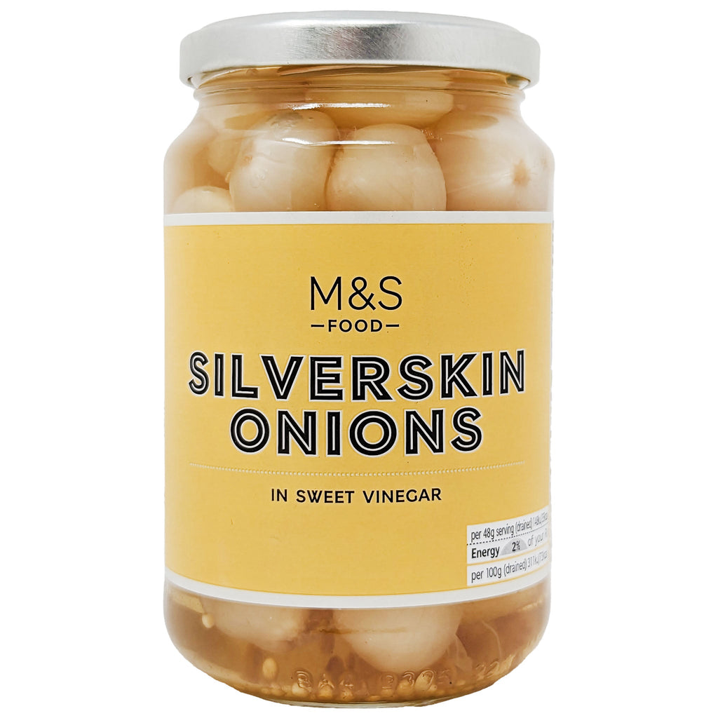 M&S Silverskin Onions 340g - Blighty's British Store