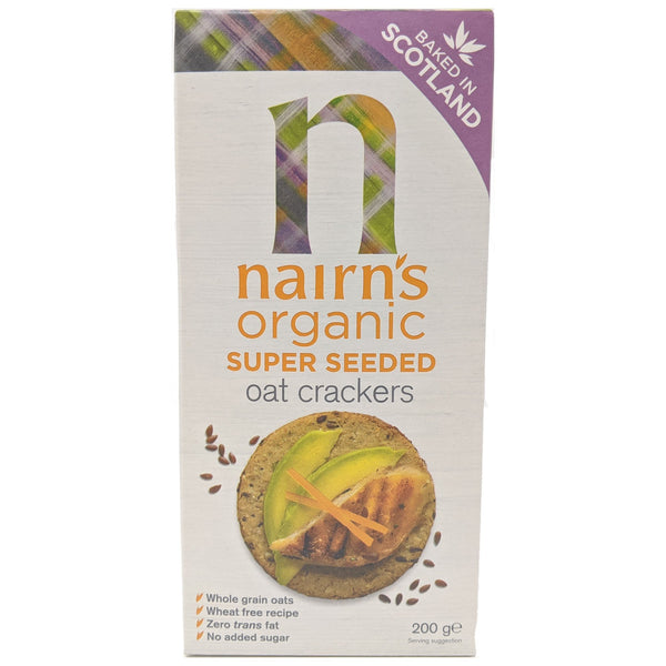 Nairn's Organic Super Seeded Oat Crackers 200g - Blighty's British Store