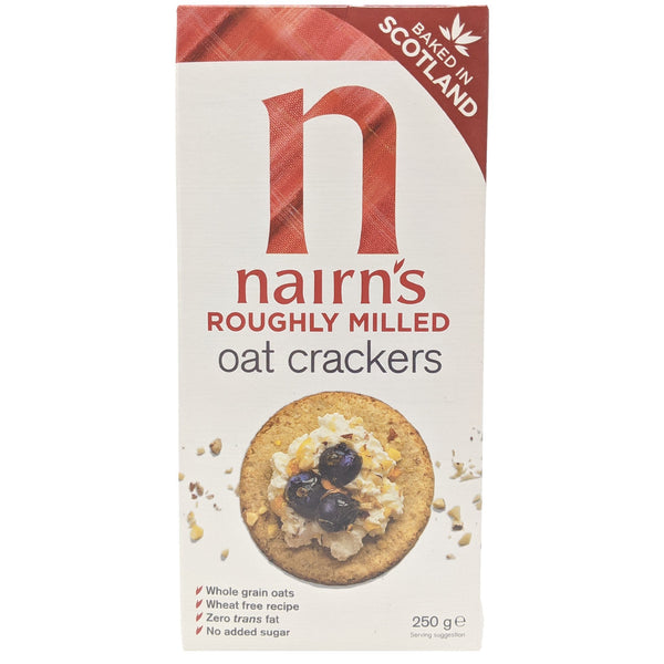 Nairn's Roughly Milled Oat Crackers 250g - Blighty's British Store