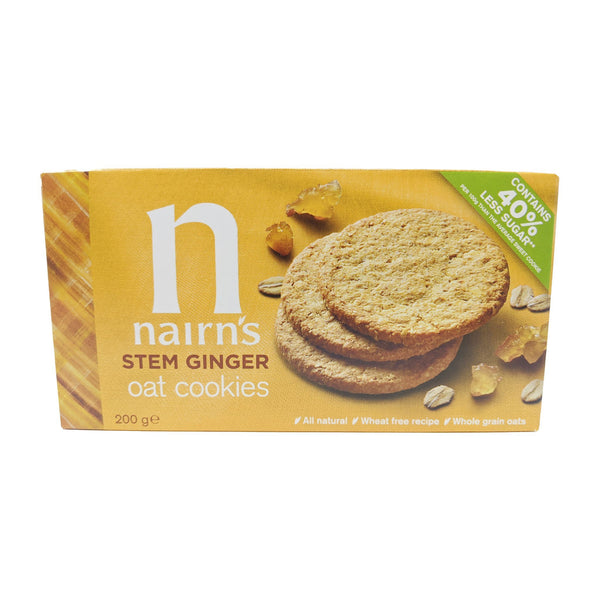 Nairn's Stem Ginger Oat Cookies 200g - Blighty's British Store