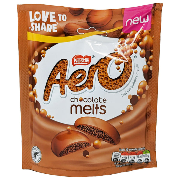 Nestle Aero Milk Chocolate Melts 92g - Blighty's British Store