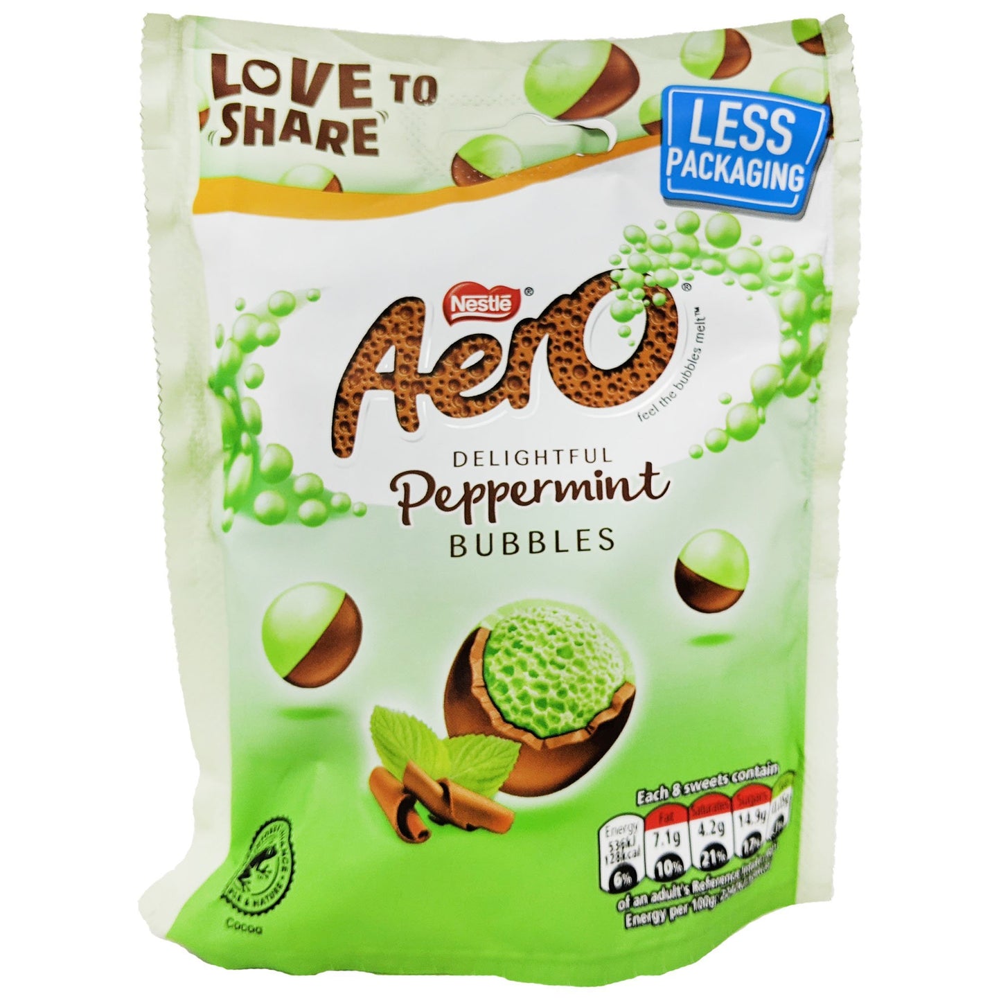 Nestle Aero Peppermint Bubbles 92g - Blighty's British Store