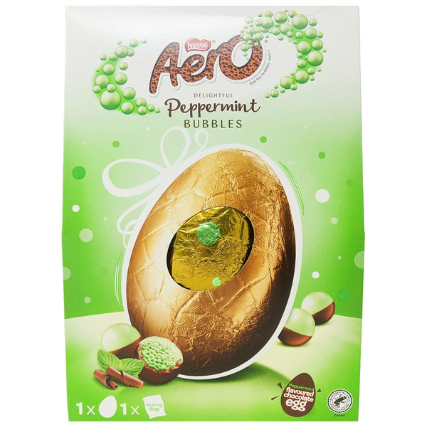 Nestle Aero Peppermint Bubbles Giant Easter Egg 230g - Blighty's British Store
