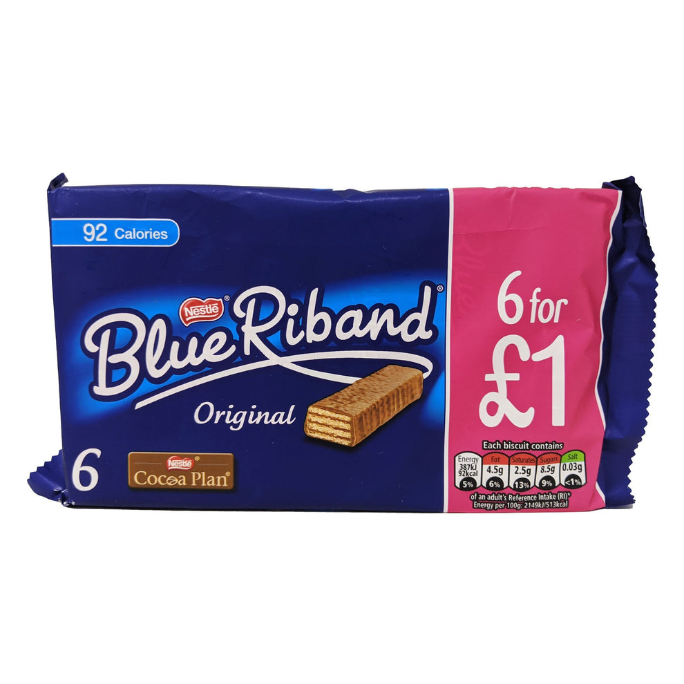 Inside A Blue Riband Nestle Blue Riband Original 6 Pack (108g) – Blighty's British Store