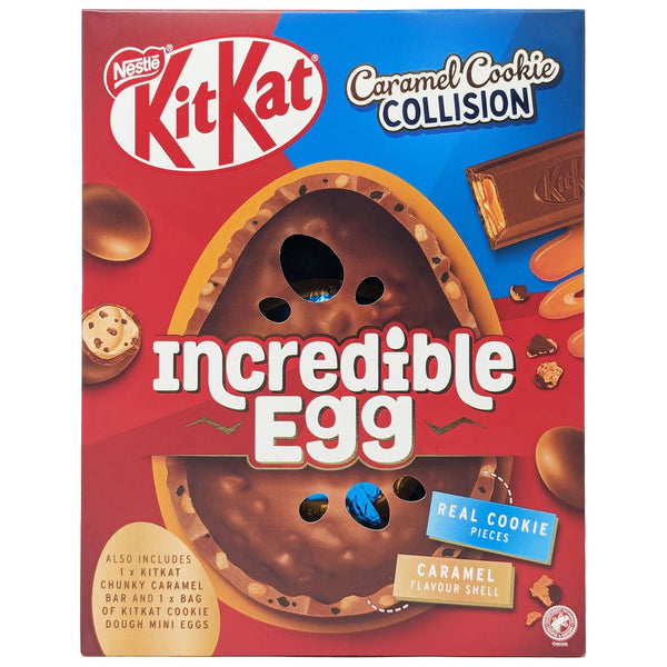 Nestle KitKat Caramel Cookie Collision Incredible Egg 512g - Blighty's British Store