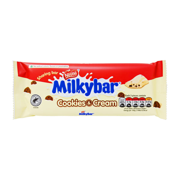Nestle Milkybar Cookies & Cream Bar 90g - Blighty's British Store