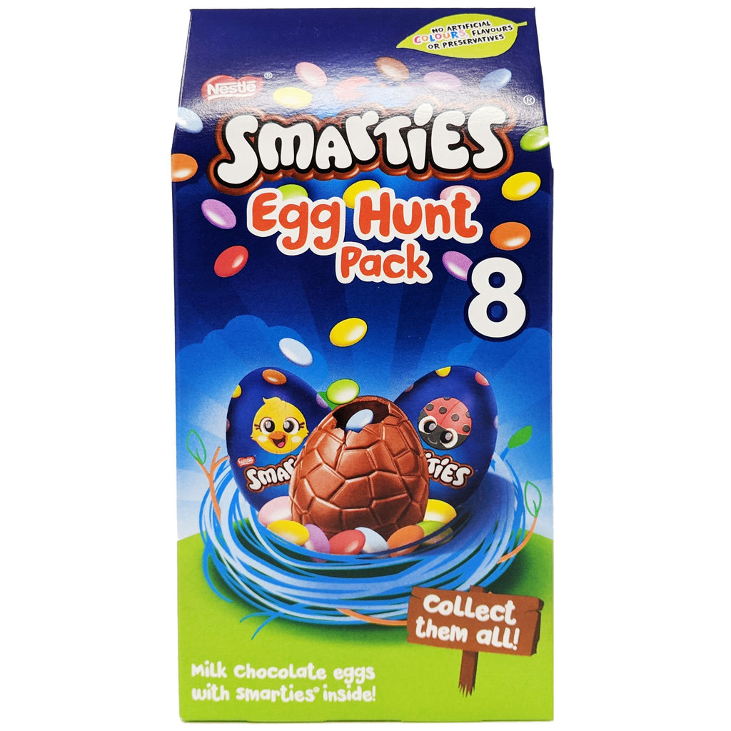 Nestle Smarties Egg Hunt 8 Pack 140g - Blighty's British Store