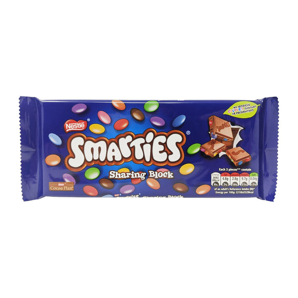 Nestle Smarties Sharing Block 100g - Blighty's British Store