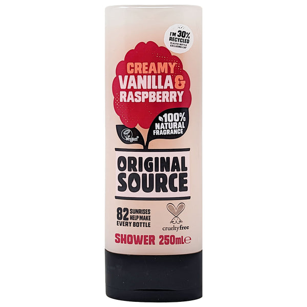 Original Source Creamy Vanilla & Raspberry Shower Gel 250ml - Blighty's British Store