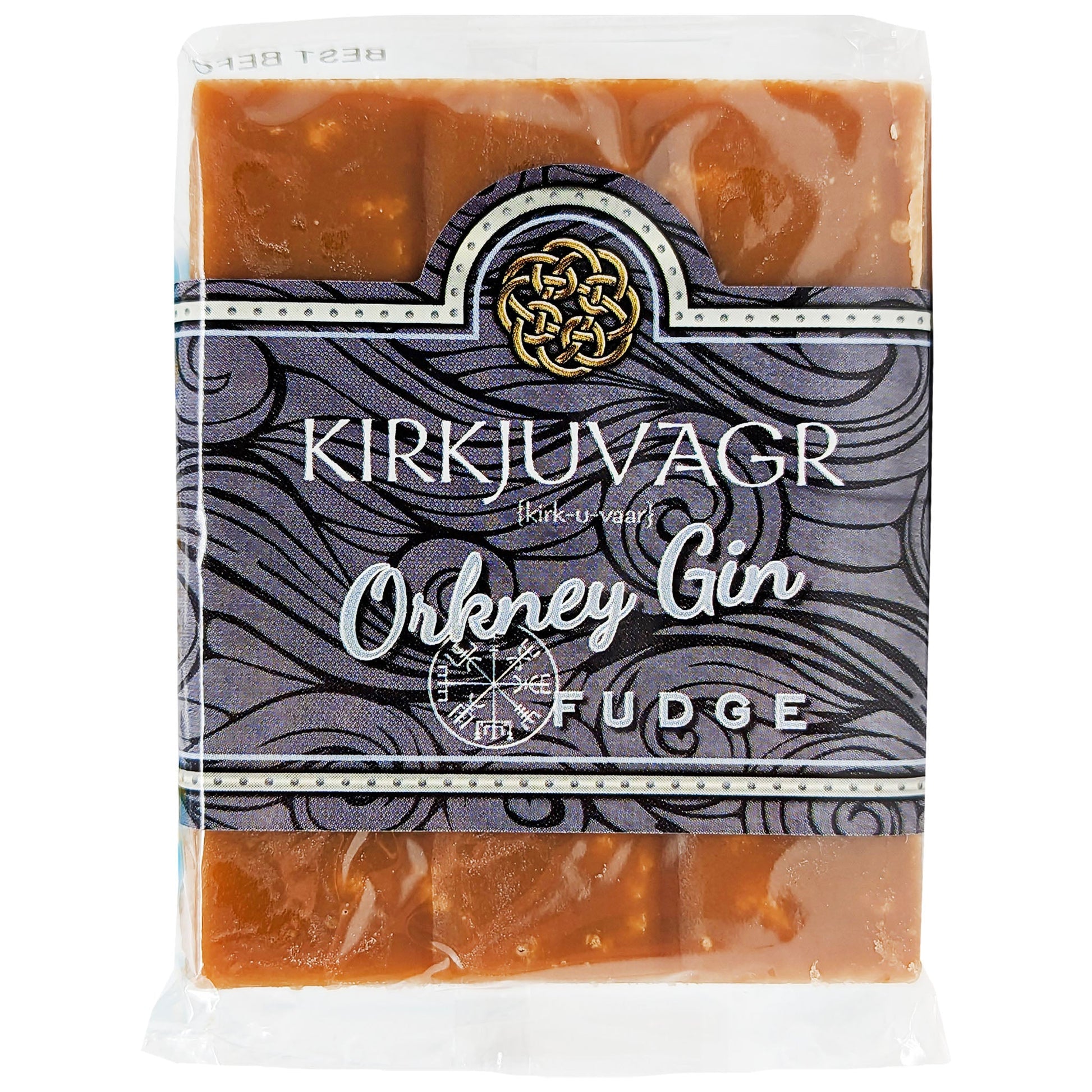 Orkney Bakery Kirkjuvagr Orkney Gin Fudge 100g - Blighty's British Store