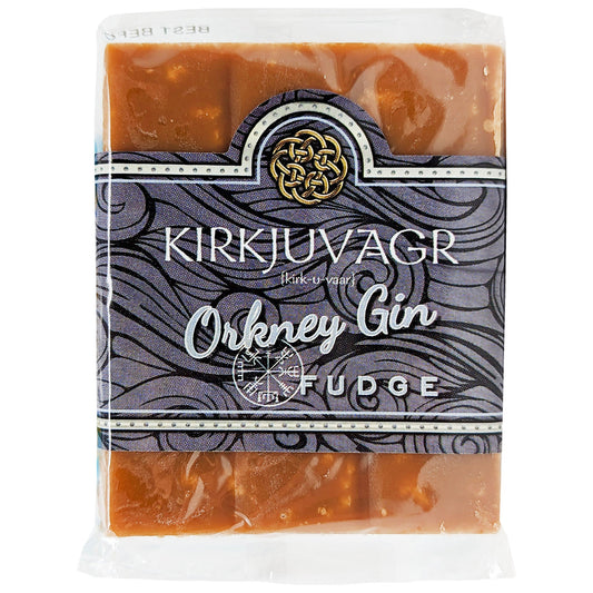 Orkney Bakery Kirkjuvagr Orkney Gin Fudge 100g - Blighty's British Store