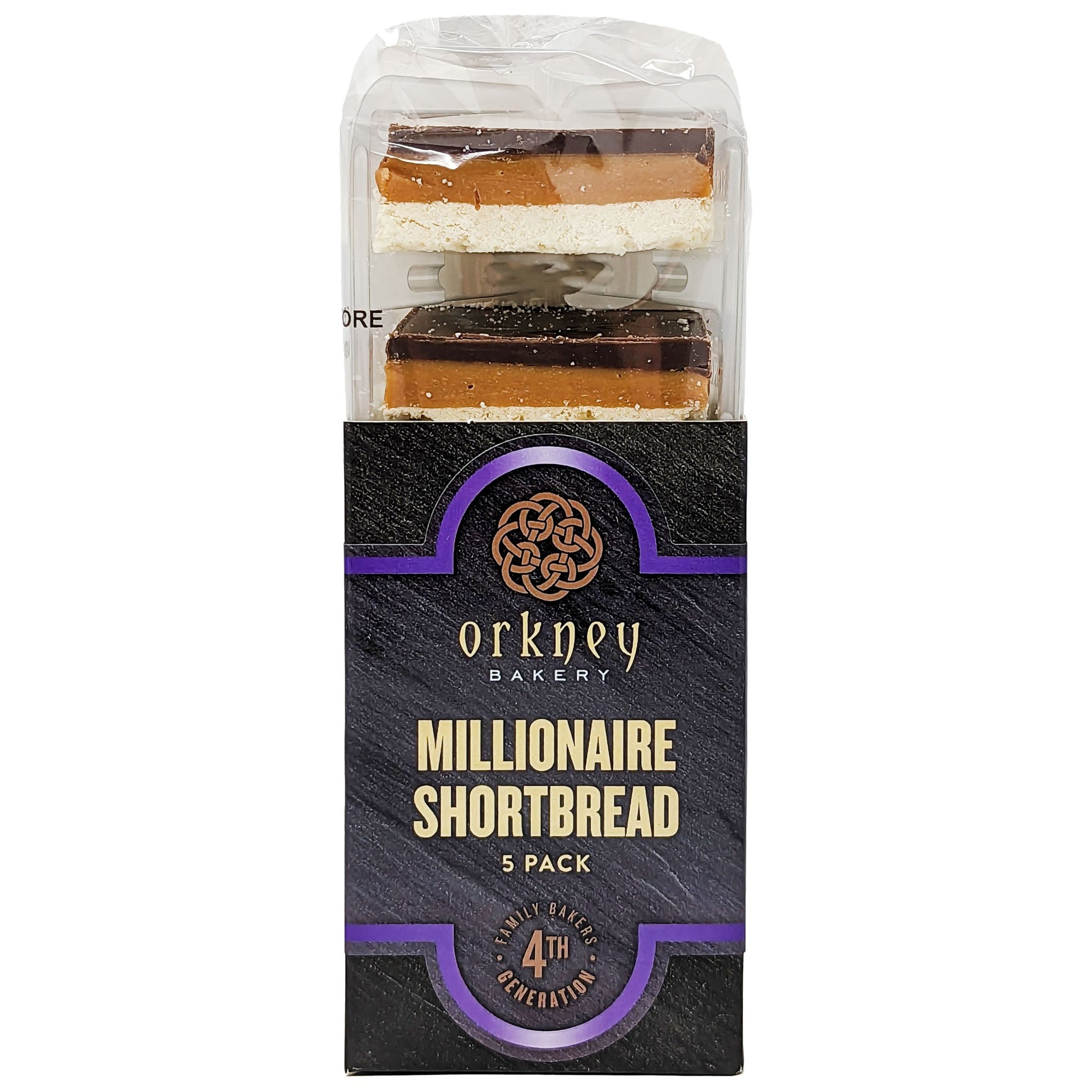 Orkney Bakery Millionaire Shortbread 5 Pack 275g - Blighty's British Store