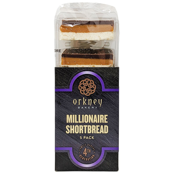 Orkney Bakery Millionaire Shortbread 5 Pack 275g - Blighty's British Store