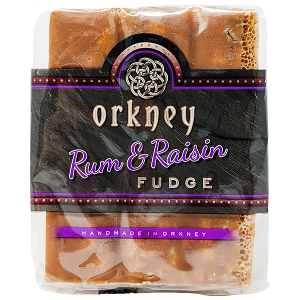 Orkney Bakery Rum & Raisin Fudge 100g - Blighty's British Store