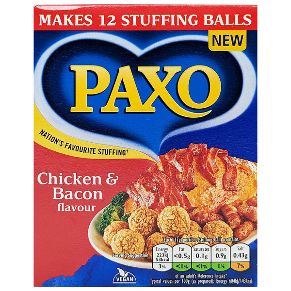 Paxo Chicken & Bacon Flavour Stuffing Mix 170g - Blighty's British Store